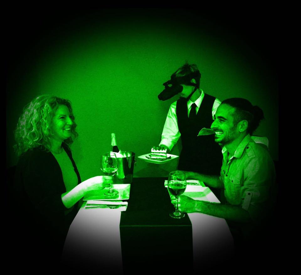 Blackout Dining in the Dark is an all-vegan restaurant serving coursed meals for lunch and dinner in the dark. Fore more vegan food in Las Vegas, visit www.vegansbaby.com/vegansbaby2018