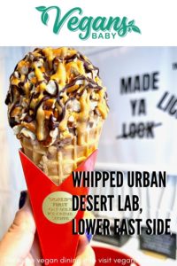 Whipped Urban Desert Lab is a vegan ice cream shop in the Lower East Side. For more vegan dining in New York City visit www.vegansbaby.com
