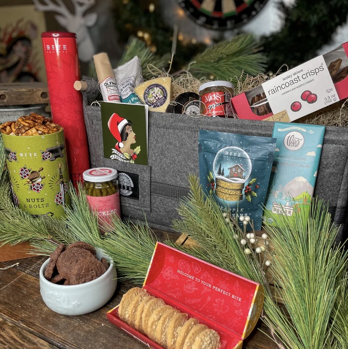 Best vegan gift box, best vegan foodie gifts, the bite society